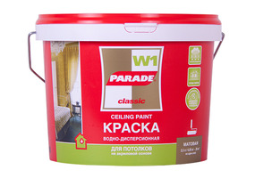 Краска акрил. PARADE W1 для потолка бел. мат. 5 л